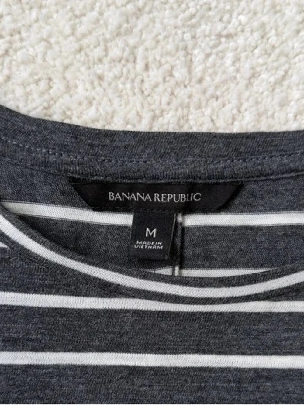 😻Striped Long-Sleeve Crewneck Tee - Black & White